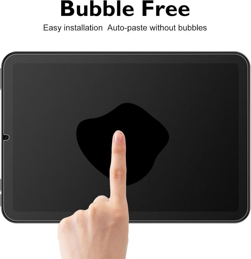 Esanik حماية شاشة زجاجية مثل الورق 2 عبوة لجهاز iPad Mini 7 (2024)/iPad Mini 6 (2021) زجاج مقسى 9H مع إطار محاذاة، كتابة مثل الورق، مضاد للتوهج، متوافق مع قلم آبل - Image 5